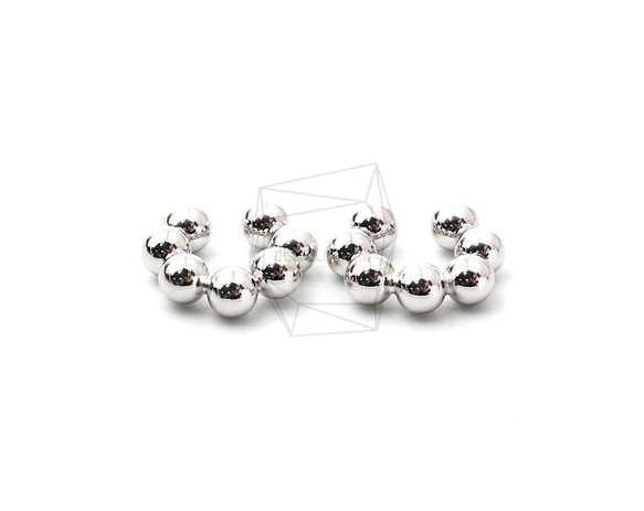 ERG-1461-R【2個入り】ラウンドボールイヤーカフ/Round ball Earcuffs Earrings