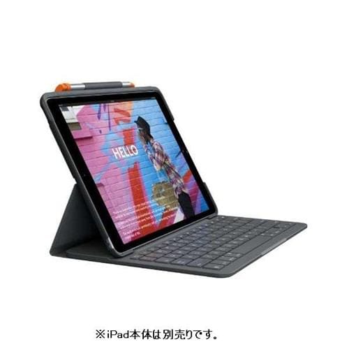 ロジクール iK1055BK SLIM FOLIO iPad第7世代用 統合キーボード グラファイト