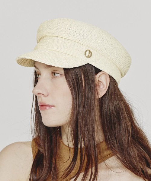 Chapeau d O Lame Silk Braid Marine Cas