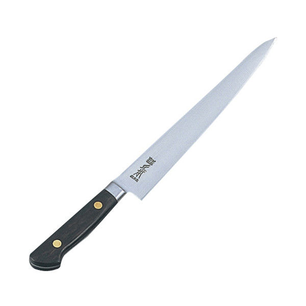 正本総本店 ツバ付紫丹柄 筋引 24cm CT-5424 7930900（取寄品）