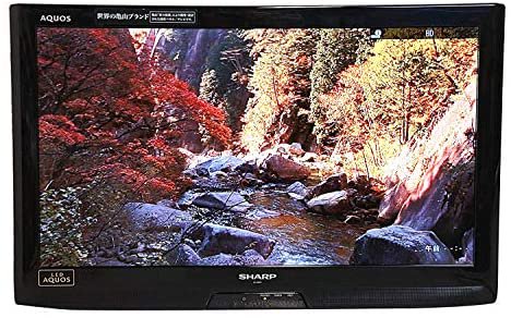 【テレビスタンド無し・リモコン無し】SHARP 26V型 液晶テレビ AQUOS LC-26V5-B【中古品】