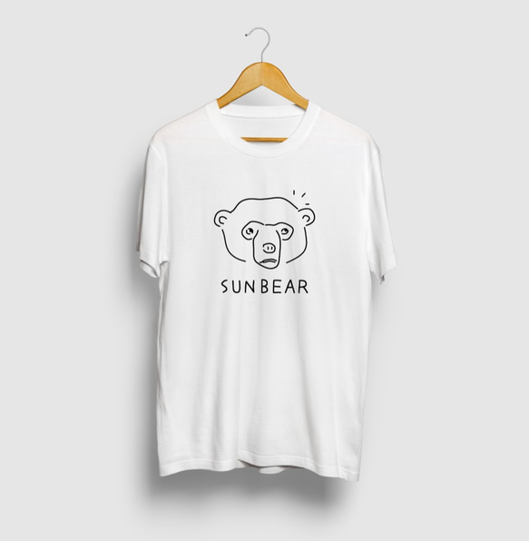 マレーグマ SUNBEAR 熊 動物イラストTシャツ