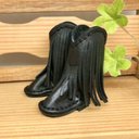 森き　フリンジウエスタンブーツ　　　miniature boots.