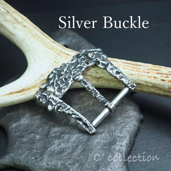 CE-35 Silver Buckle オリジナル シルバー ベルトバックル １点物 バレンタインデー