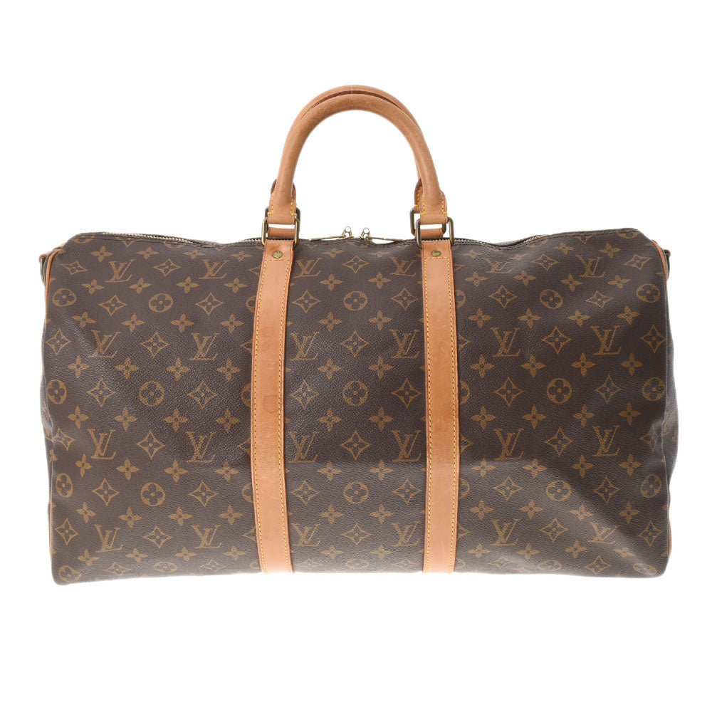 LOUIS VUITTON ルイヴィトン モノグラム キーポルバンドリエール50 ブラウン M41416 ユニセックス モノグラムキャンバス ボストンバッグ Bランク 中古 