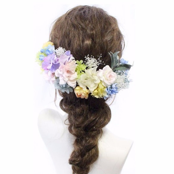 head dress* pastel hydrangea