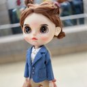 ブライス制服スーツJKドール服オビツ24コート2色