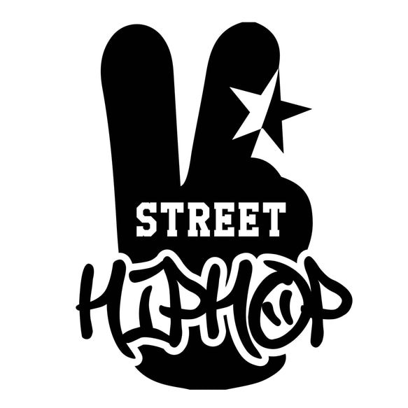 カッティングシート ステッカー hiphop ヒップホップ street 星