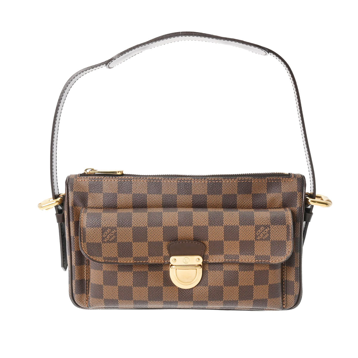 LOUIS VUITTON ルイヴィトン ダミエ ラヴェッロ GM ブラウン N60006 レディース ダミエキャンバス ショルダーバッグ Aランク 中古 