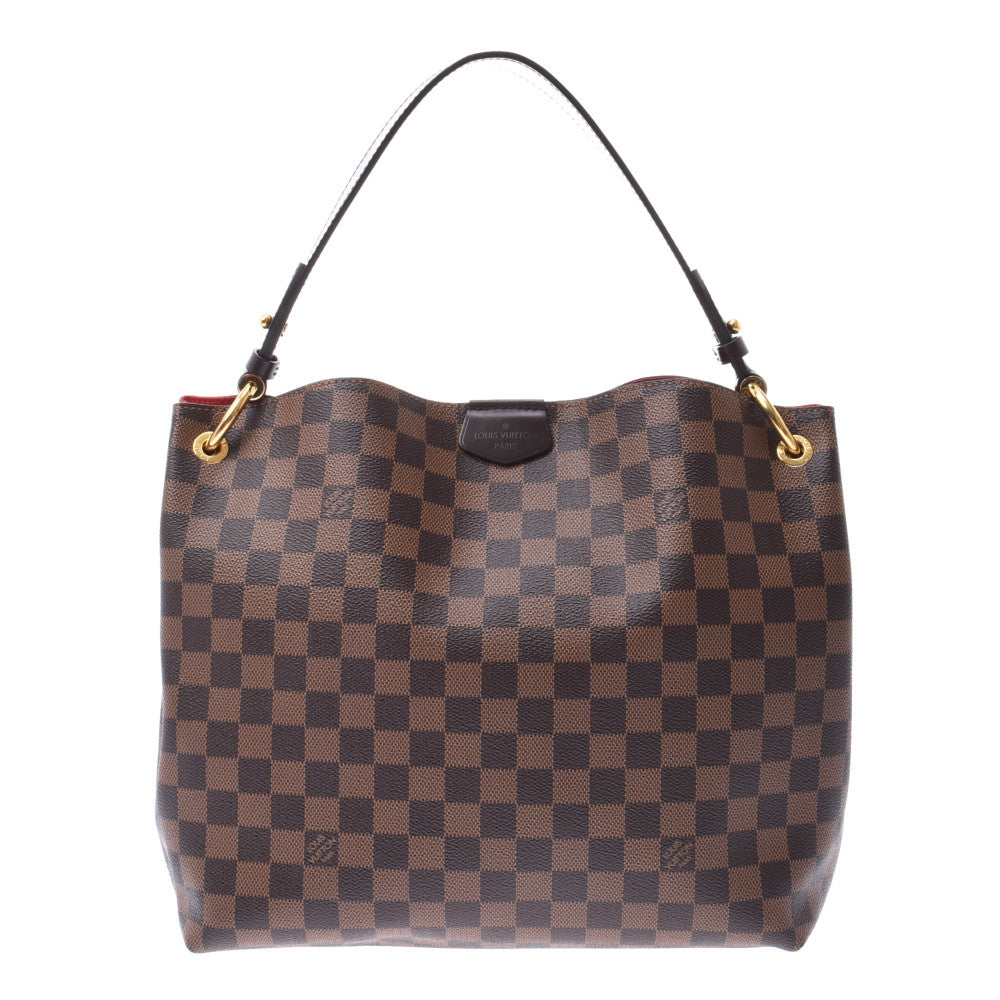 LOUIS VUITTON ルイヴィトン ダミエ グレースフルMM ブラウン N44044 レディース ダミエキャンバス ワンショルダーバッグ Aランク 中古 