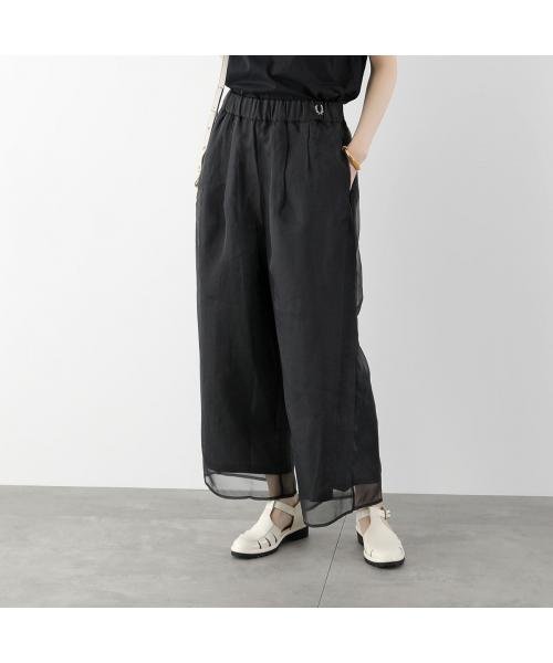 FRED PERRY ワイドパンツ SHEER OVERLAY TROUSERS T7105