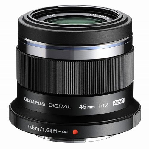 OLYMPUS 単焦点レンズ M.ZUIKO DIGITAL 45mm F1.8 ブラック【中古品】