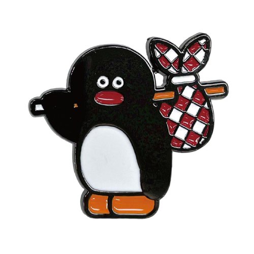 PINGUx松本セイジ ピンバッジ ピンズ Travel ピングー アイア...