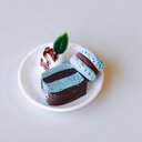 ミニチュアスイーツ チョコミント マカロン＆ケーキ