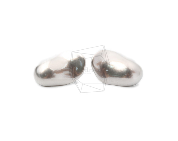 ERG-1010-MR【2個入り】カーブオーバルピアス/Curve Oval Post Earrings