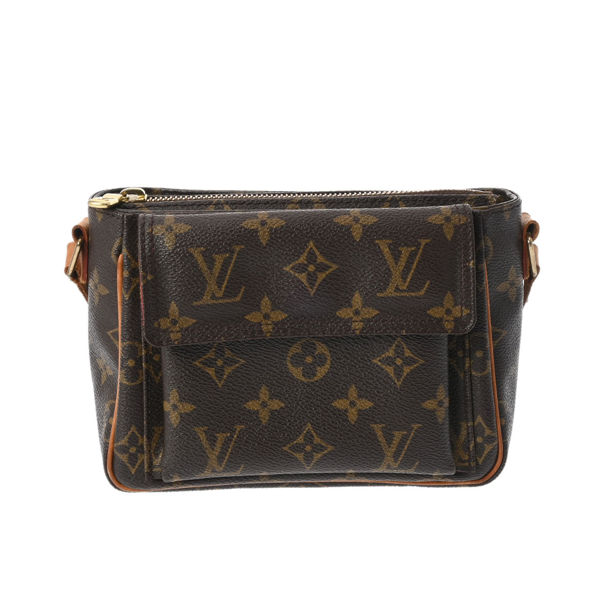 LOUIS VUITTON ルイヴィトン モノグラム ヴィバシテ PM ブラウン M51165 レディース モノグラムキャンバス ショルダーバッグ Bランク 中古 