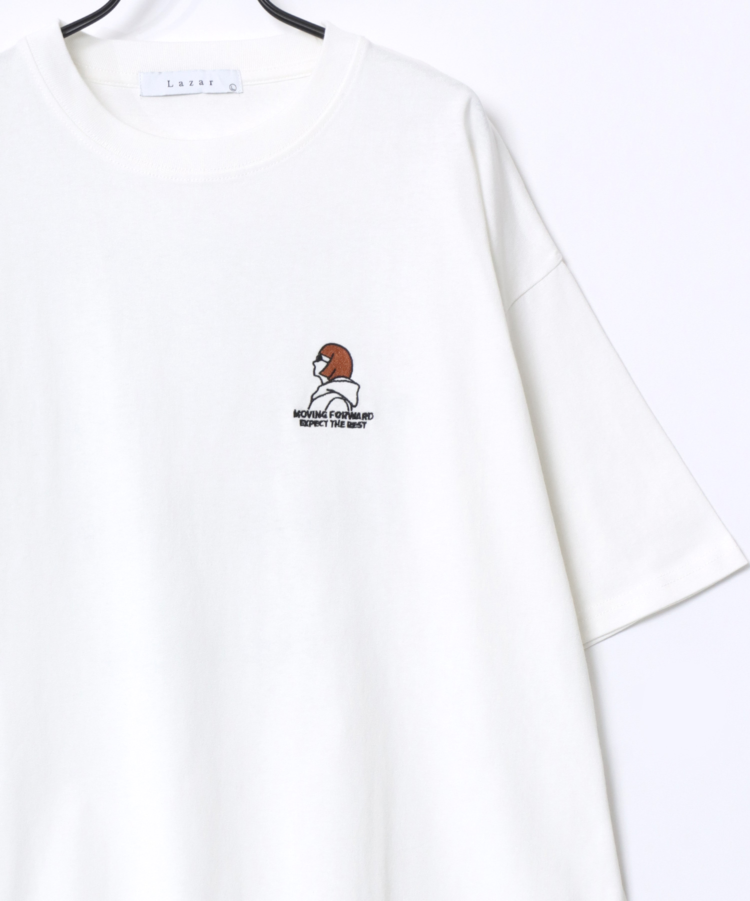 ラザル/【Lazar】別注 オーバーサイズ サングラス ヒゲオジ＆ガール ワンポイント 半袖Tシャ･･･