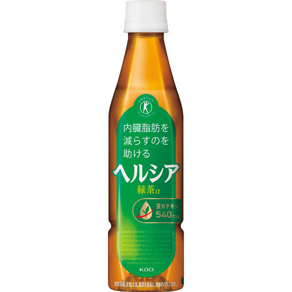 花王 ヘルシア緑茶α350mlスリムボトル(特定保健用食品) 24-0526-075 1箱（直送品）