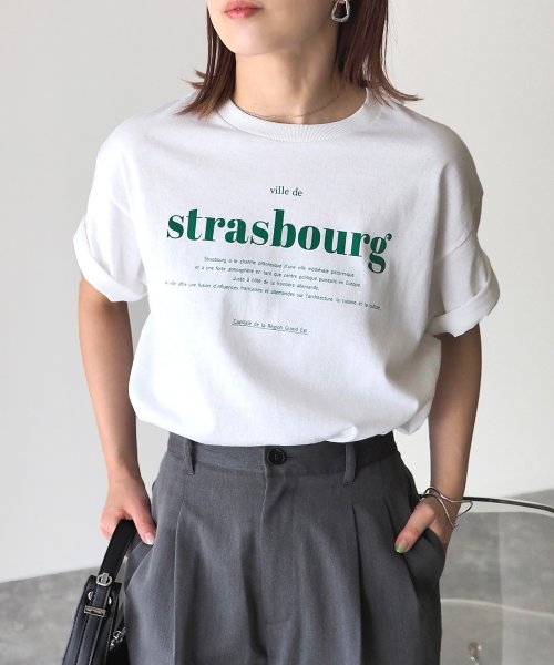 【GILDAN】 strasbourgプリントTシャツ