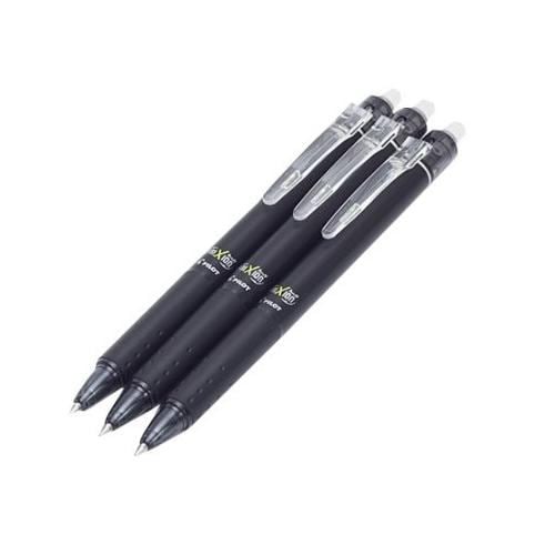 PILOT フリクションノック 0.5mm 黒 3本セット ノック式ボールペン