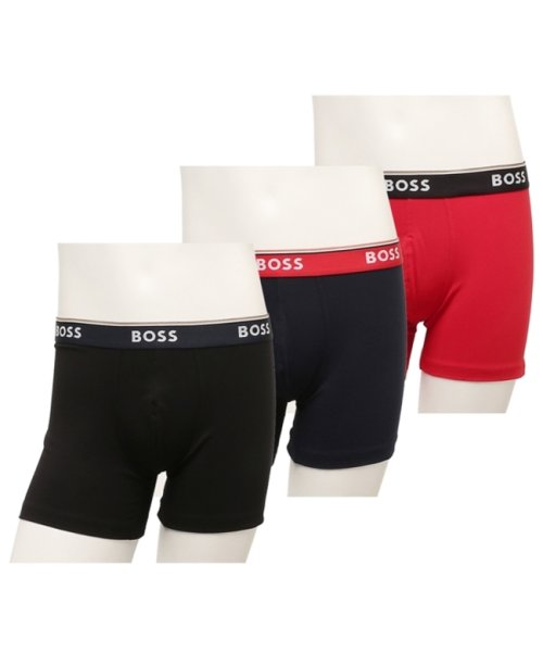 ヒューゴ ボス ボクサーパンツ アンダーウェア レギュラー丈 ブラック ネイビー レッド メンズ HUGO BOSS 50489606 974