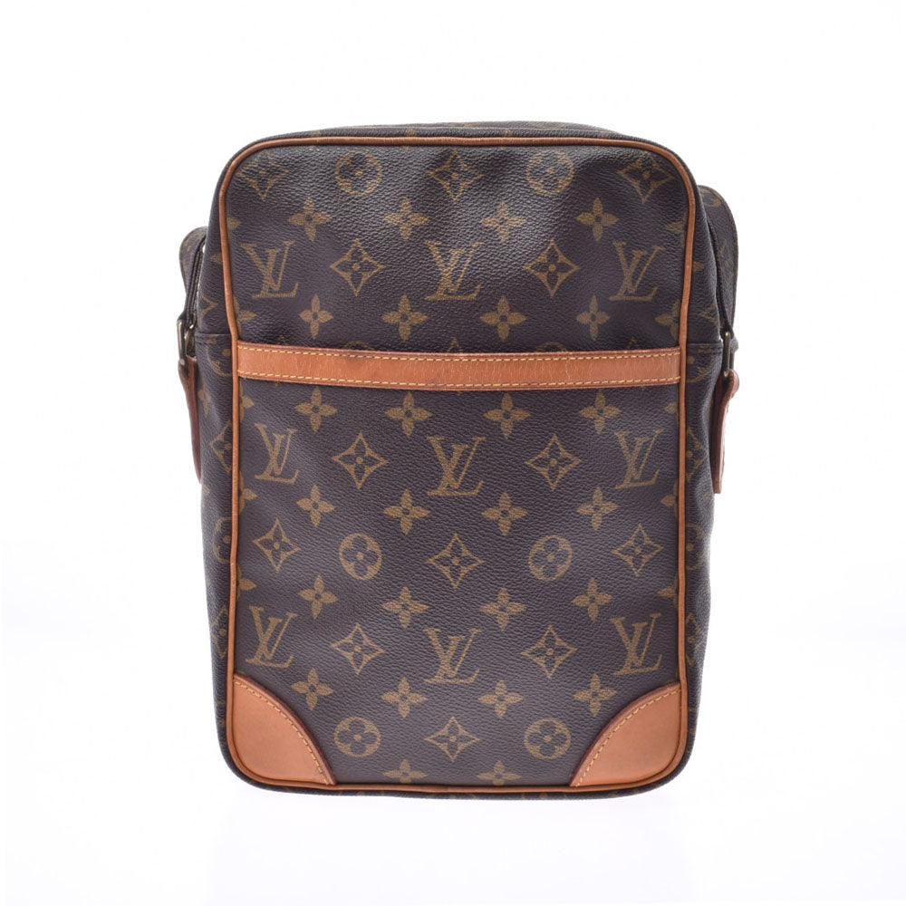 LOUIS VUITTON ルイヴィトン モノグラム ダヌーブMM ブラウン M45264 ユニセックス モノグラムキャンバス レザー ショルダーバッグ Bランク 中古 