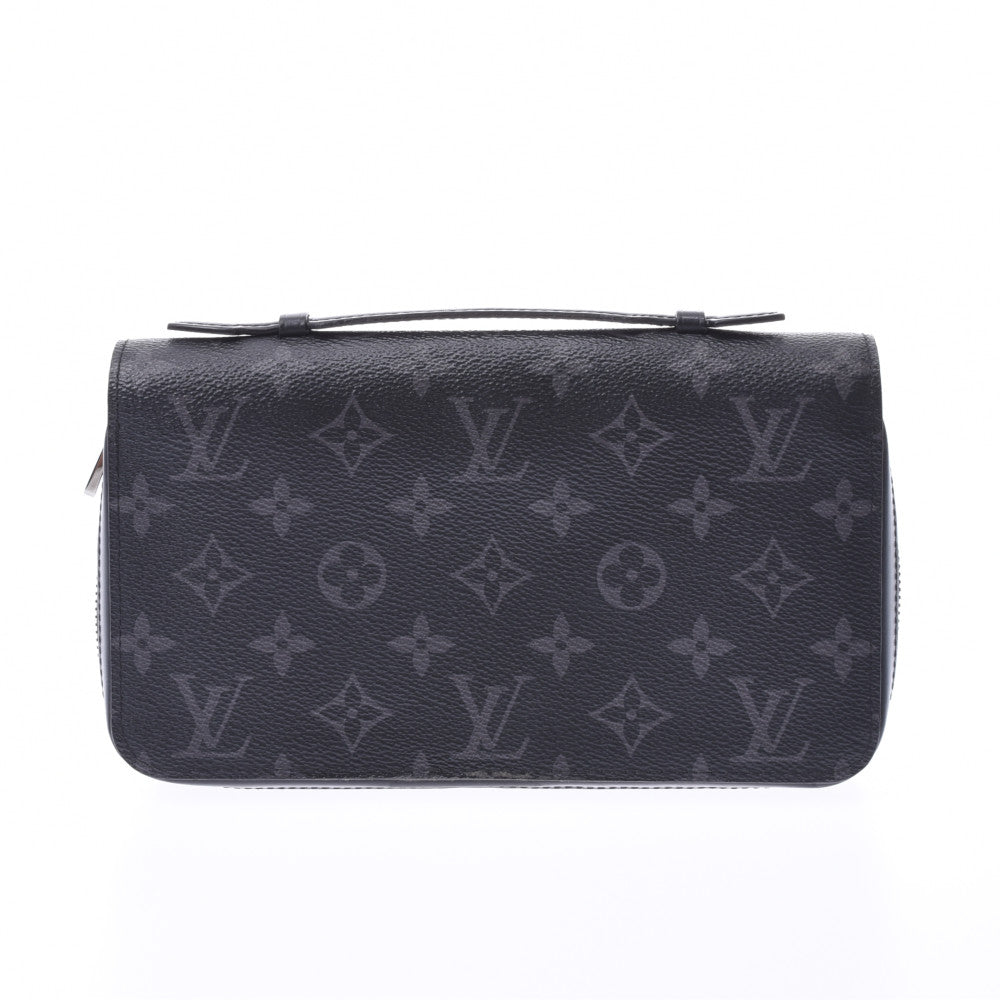 LOUIS VUITTON ルイヴィトン モノグラム エクリプス ジッピー XL 黒/グレー M61698 ユニセックス 長財布 Bランク 中古 