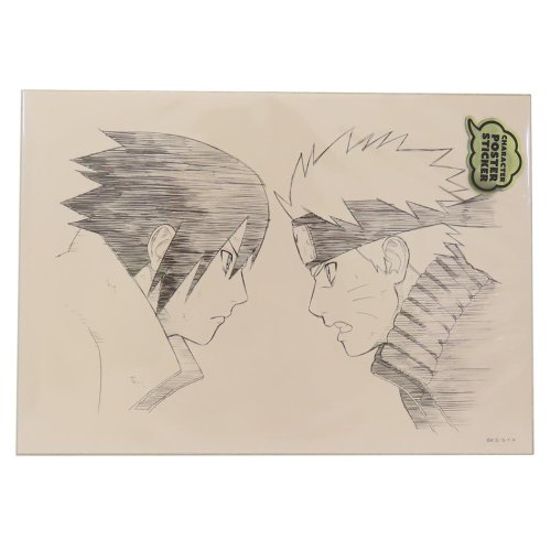 NARUTO疾風伝 ウォールデコステッカー ポスターステッカー ナルト＆サスケ 少年ジャンプ スモールプラネット ビッグシール デコレーション キャラクター グ