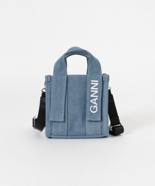 GANNI　RecycledTechMiniToteDenim