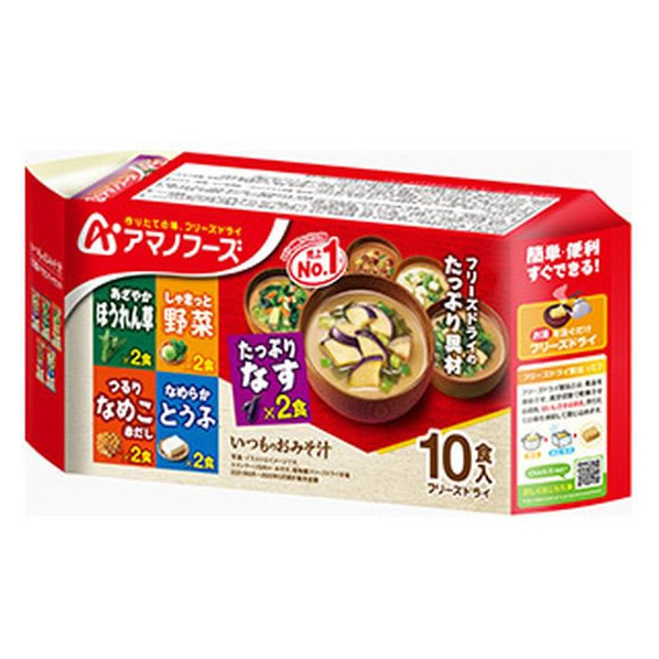 アマノフーズ いつものお味噌汁 10食バラエティセット FCT7460