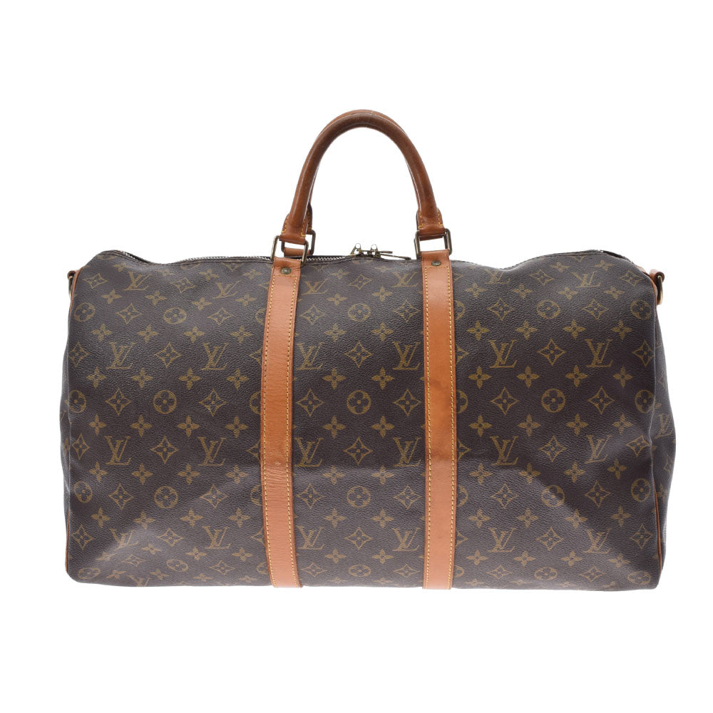 LOUIS VUITTON ルイヴィトン モノグラム キーポルバンドリエール50 ブラウン M41416 ユニセックス モノグラムキャンバス ボストンバッグ Bランク 中古 