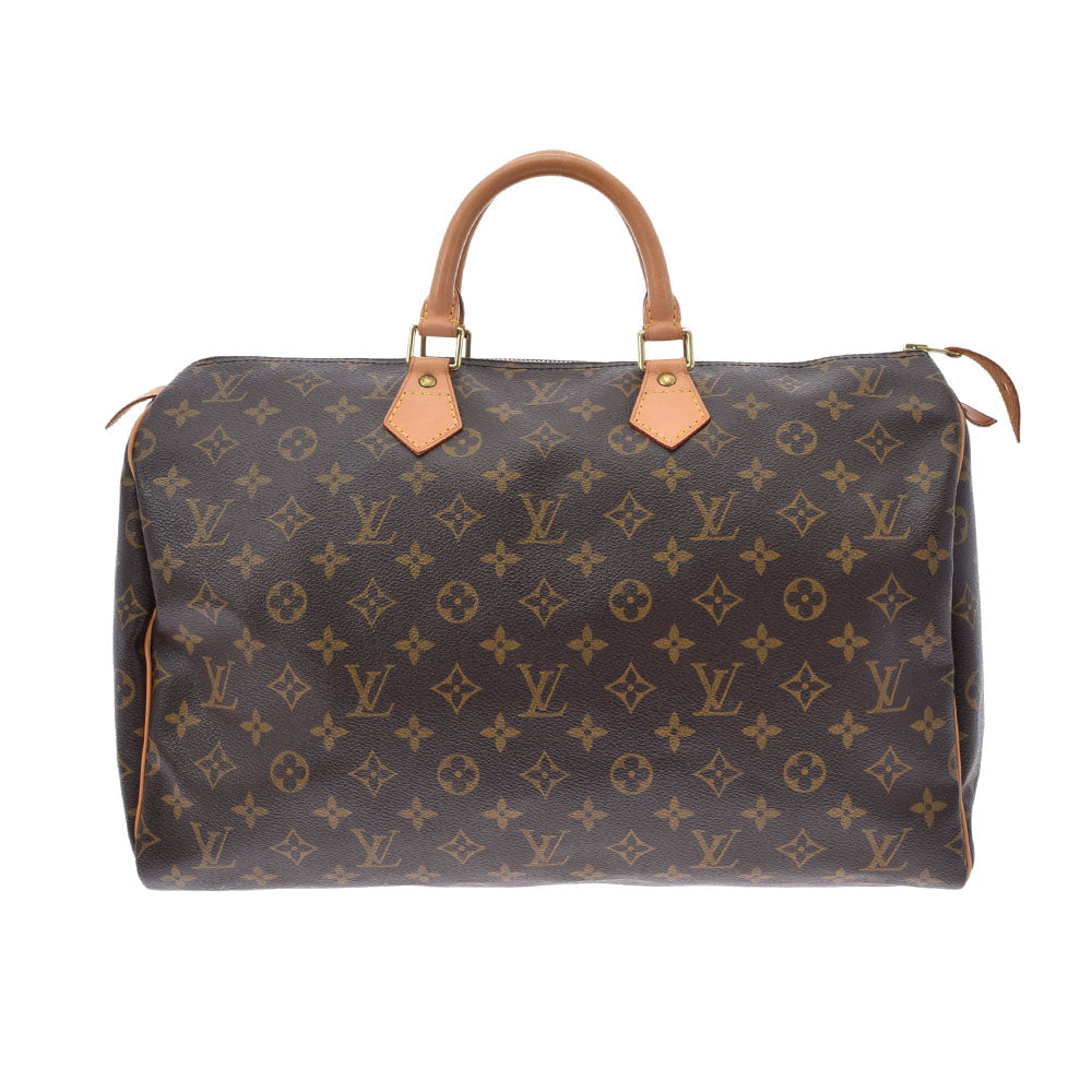 LOUIS VUITTON ルイヴィトン モノグラム スピーディ40 ブラウン M41522 ユニセックス モノグラムキャンバス ハンドバッグ Bランク 中古 