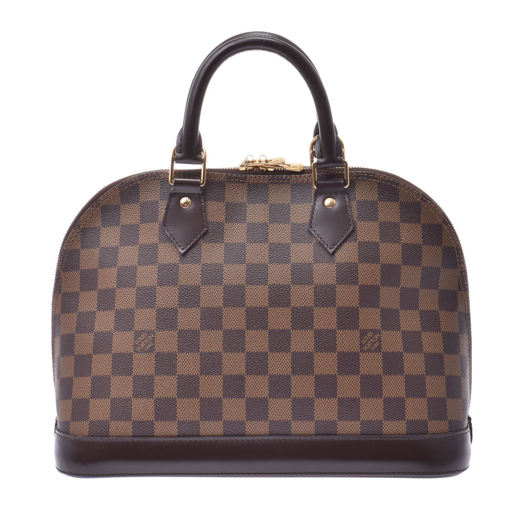 LOUIS VUITTON ルイヴィトン ダミエ アルマ 現行 ブラウン N53151 レディース ダミエキャンバス ハンドバッグ Aランク 中古 