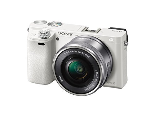 ソニー SONY ミラーレス一眼 α6000 パワーズームレンズキット E PZ 16-50mm F3.5-5.6 OSS ホワイト ILCE-6000L W【中古品】