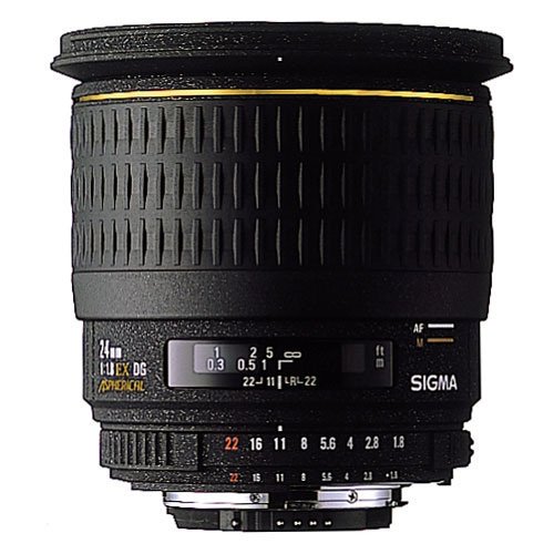 SIGMA 単焦点広角レンズ 24mm F1.8 EX DG ASPHERICAL MACRO ソニー用 フルサイズ対応【中古品】