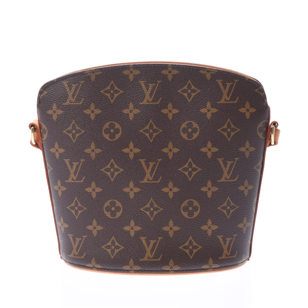 LOUIS VUITTON ルイヴィトン モノグラム ドルーオ ブラウン M51290 レディース ショルダーバッグ ABランク 中古 