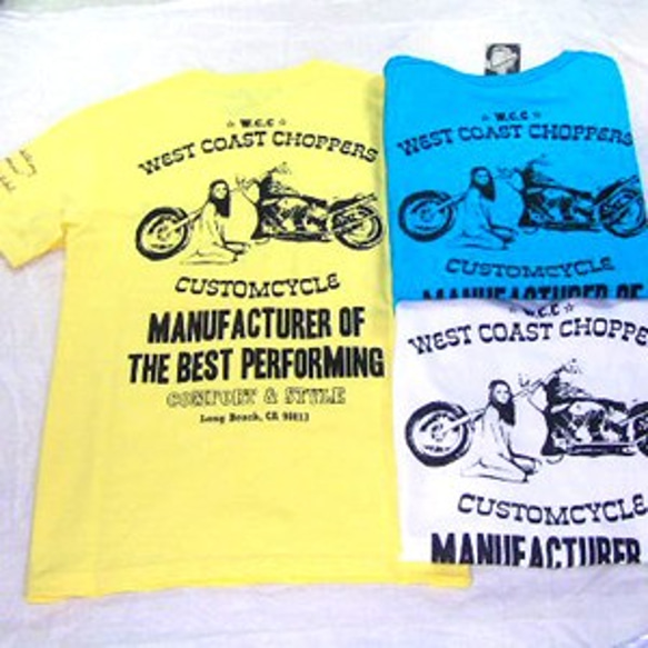 【アウトレット】プリントTシャツ WEST COAST CHOPPERS　W-09042　白　Ｍ