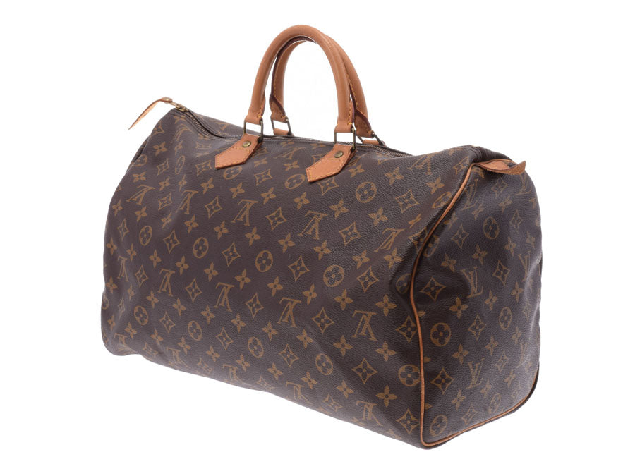 ルイヴィトン モノグラム スピーディ40 ブラウン M41522 メンズ レディース ハンドバッグ Bランク LOUIS VUITTON 中古 