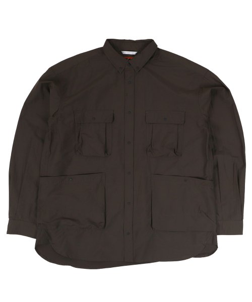 NANGA ナンガ シャツ 長袖 ジャケット 軽アウター コットンナイロン リップストップ キャンプ メンズ C/N RIPSTOP CAMP SHIRT カ