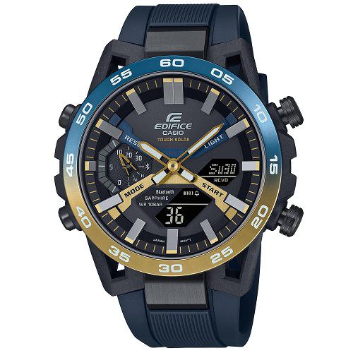 カシオ ECB-2000YNP-1AJF EDIFICE Nighttime Drive Series 10気圧防水 モバイルリンク機能 ソーラーモデル