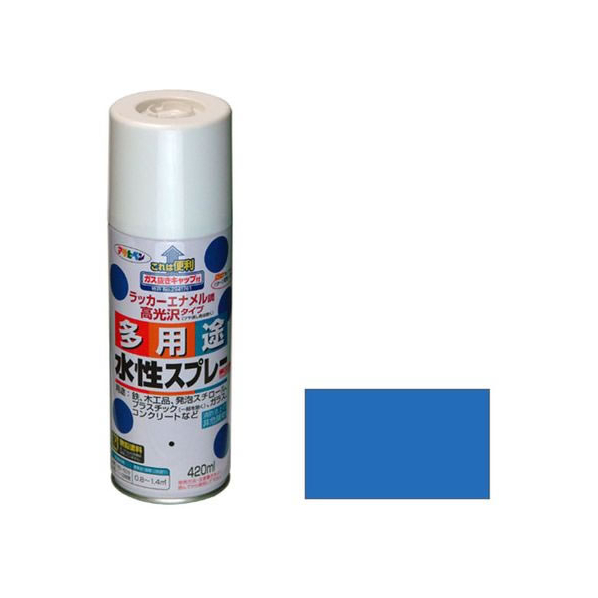 アサヒペン 水性多用途スプレー 420ml スカイブルー FC216NS