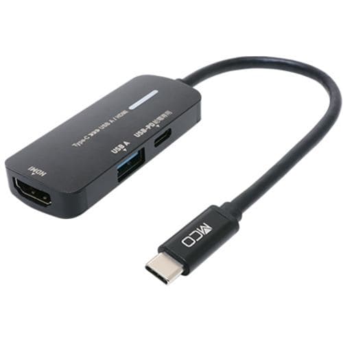 ミヨシ USA-PHA1 USB Type-C - USB A／HDMI変換アダプタ USB PD充電対応 USAPHA1