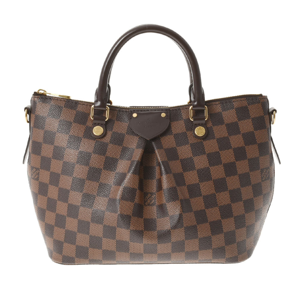 LOUIS VUITTON ルイヴィトン ダミエ シエナPM 2WAY ブラウン N41545 レディース ダミエキャンバス ハンドバッグ Aランク 中古 