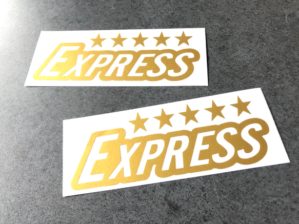 トラック デコトラ 旧車 【 Express 星 】 ステッカー お得2枚 【カラー選択可】  送料無料♪