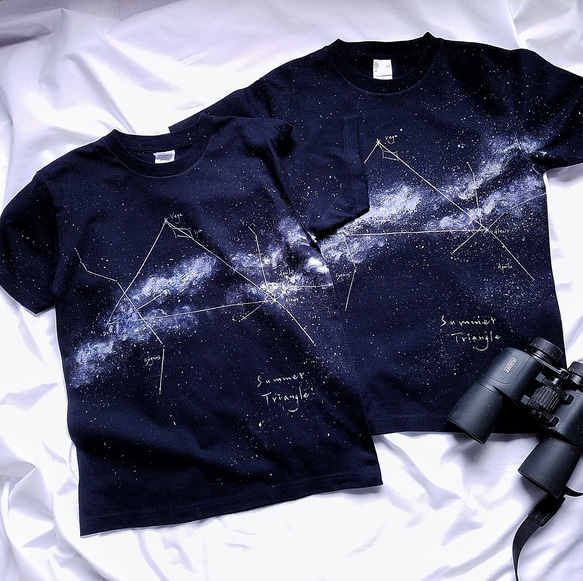 手描き  受注製作 わたしの星座図鑑Tシャツ  mens