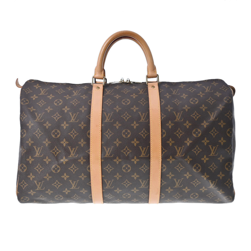 LOUIS VUITTON ルイヴィトン モノグラム キーポル50 ブラウン M41426  ユニセックス モノグラムキャンバス ボストンバッグ ABランク 中古 