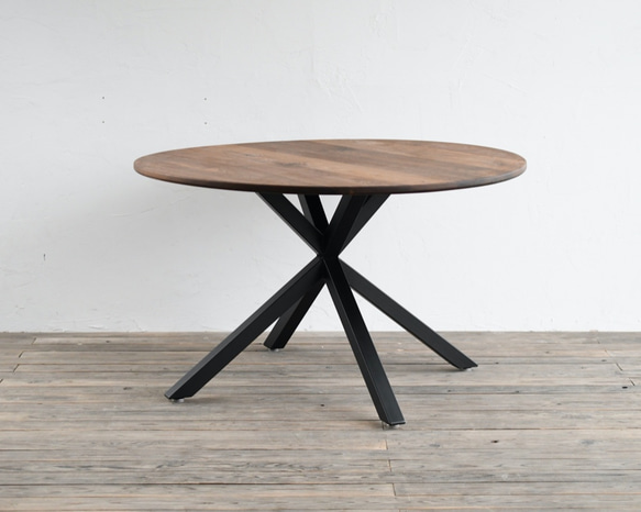 WALNUT ROUND TABLE – Asterisk frame　φ1000