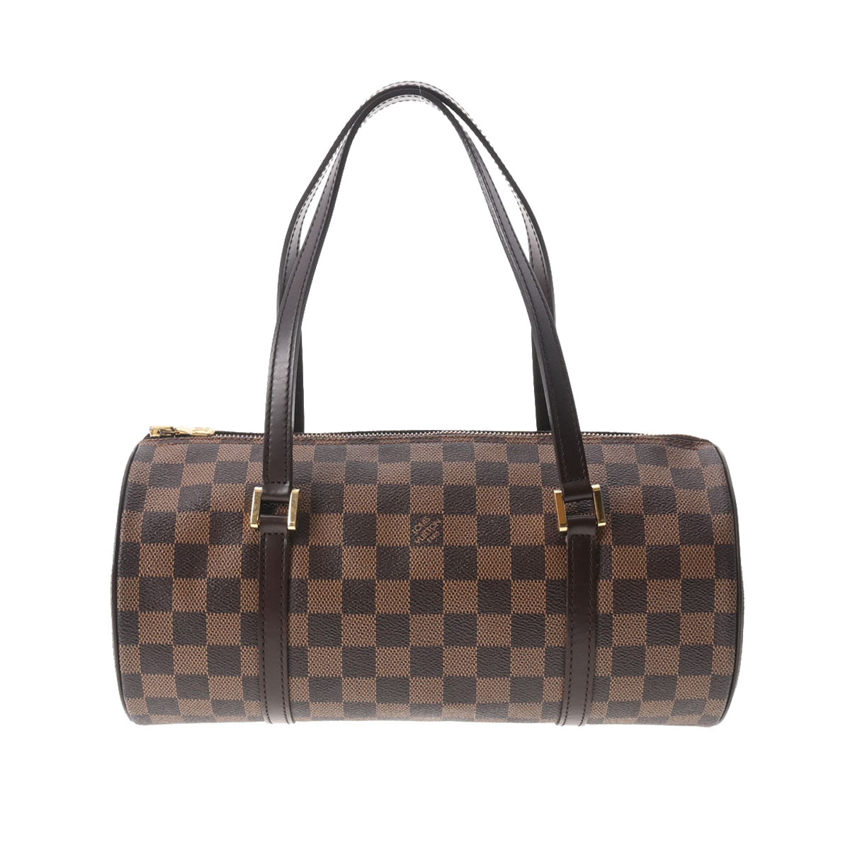 LOUIS VUITTON ルイヴィトン ダミエ パピヨンGM ブラウン N51303 レディース ダミエキャンバス ハンドバッグ Aランク 中古 