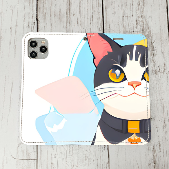 iphoneケース2-4-33 iphone 手帳 ねこ・猫・ネコ 箱2 かわいい アイフォン iface