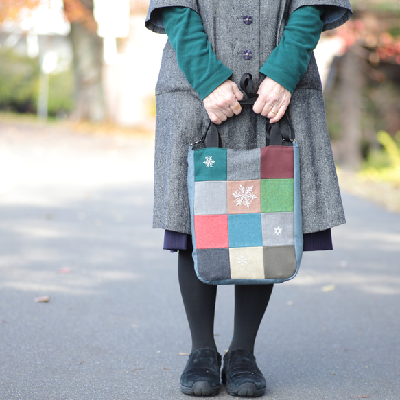 仕立て屋さんの2WAYトートバッグ　-刺繍-